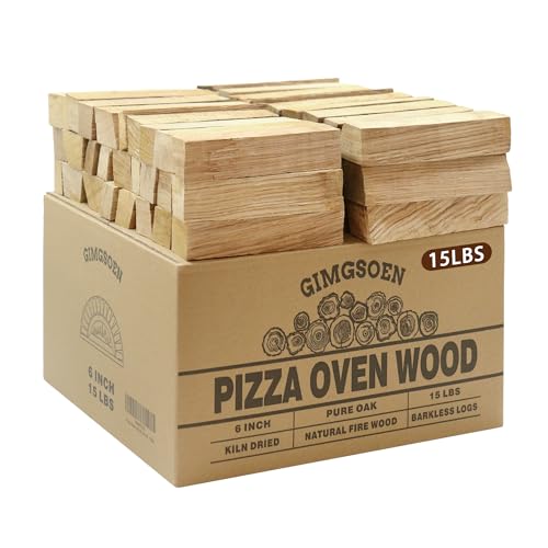 Pizza Oven & Cooking Wood β Mini Kiln-Dried Oak, 6-Inch Logs, 15lb