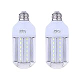 15W Daylight LED Corn Light Bulb 100W Incandescent Replacement - E26 Socket 1500Lm Bright 6500K,for Home Lighting Garage Kitchen Bathroom Porch Bedroom Basement Work Shop Outdoor Pole Lamp(2 Pack)