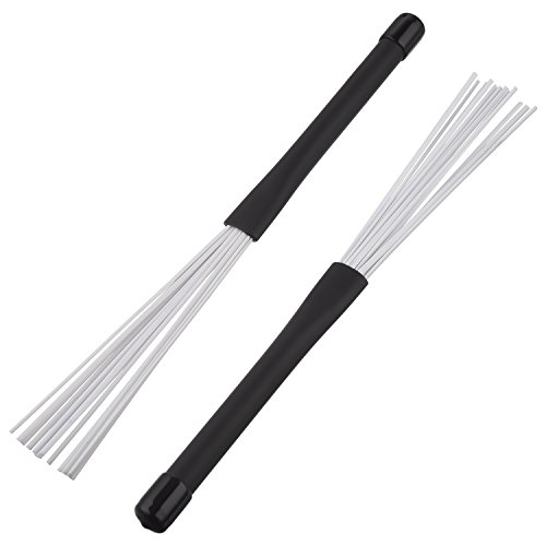 image for Pangda 1 Pair Drum Brushes Retractable Nylon Drum Brushes Cajon Brush 