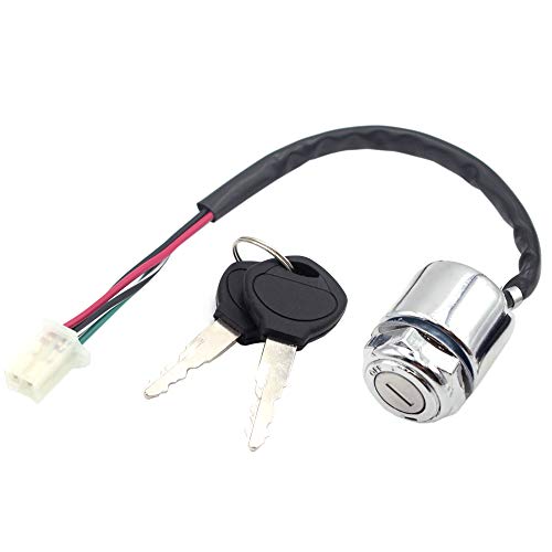 Buy Royitay 4 Wires Ignition Switch Key Set with Cap for 50cc 70cc 90cc