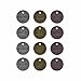 Metal Philosophy Tags by Tim Holtz Idea-ology, 12 Tags per Pack, 1 Inch, Antique Finishes, TH92678
