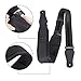 Guitar Strap，Super Thick Diving Material Adjustable Foam Rubber Strap with High Grade Leather Ends, Ties for Acoustic/Electric Guitars, Bass