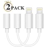 Lighting to 3.5mm Headphones Jack Adapter Cable Compatible with iPhone 7&8/7&8Plus iPhone X iPhone Xs iPhone XR Adapter Headphone Jack and More (iOS 10/ iOS 12) (White ) Accessories