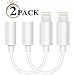 Lighting to 3.5mm Headphones Jack Adapter Cable Compatible with iPhone 7&8/7&8Plus iPhone X iPhone Xs iPhone XR Adapter Headphone Jack and More (iOS 10/ iOS 12) (White ) Accessories