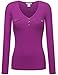FPT Womens Long Sleeve V-Neck Henley Top (S-3XL)