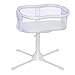 HALO Bassinest Swivel Sleeper Bassinet - Essentia Series, white , Blue ikat