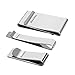 abooxiu Money Clip 3pcs Stainless Steel Slim Clip Wallet Credit Card Holder for Men Gifts