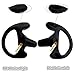 Lsgoodcare Replacement Acoustic Tube with Earbud Compatible for Motorola Kenwood Midland Two Way Radio Replacement Coil Tube Black +2 Way Radio Open Ear Insert Earmold Ear Bud Ear Piece Medium Black