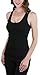 ToBeInStyle Women's Racerback Solid Print Tank Top - Black - Large