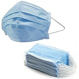 50 Pcs Blue Disposable Face Mask Earloop Mouth Cover Anti Dust Face Mouth Masks