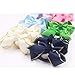 40PCS Baby Girls 3Inch Grosgrain Ribbon Hair Bows Ties Elastic Nylon Hair Bands Ponytail Holder Pigtail Hair Bows Hair Accessories for Girls Toddlers Kids Children in Pairs