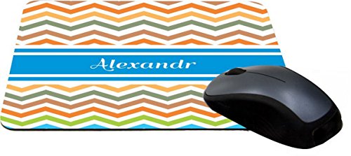 Rikki Knight "Alexandr" Blue Chevron Name Design Lightning Series Gaming Mouse…