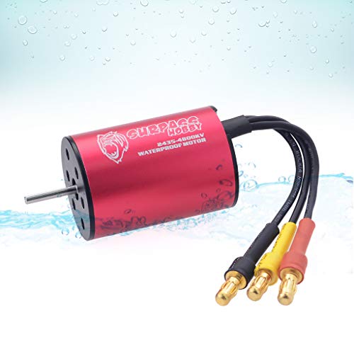 DDLmax RC Car Accessories,Surpass Waterproof Brushless 2430/2435/2440/2445 Motor for 1/18 1/16 RC Car
