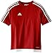 adidas Estro 15 Jersey (Little Big Kids), Power Red/White, Medium