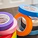 Colored Masking Painters Craft Tape Jumbo 11 Pack - Extra Long Premium Rolls - 1 Inch Wide, 60 Yards Long, Bright Colors. Great for Arts & Craft Projects, Fun for Kids & Adults - Washi Tape