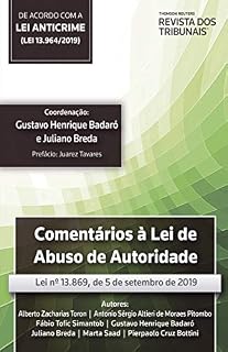 Livro Comentários à Lei de abuso de autoridade : Lei nº 13.869, de 5 de setembro de 2019