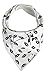 Opalik Baby Bandana Drool Bibs & Burp Cloths | Modern Unisex 6-piece Premium Newborn & Baby Shower Gift Set Boys/Girls | 100% Certified Organic Cotton Front | Drooling Teething Dribble | Biberonia Set