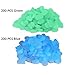 Hmlike 400 pcs 2.8lb Fish Tank Pebbles, Luminous Stones Glow in The Dark Stones Pebbles Garden Decor for Garden Pass, Walkway, Yard Grass,- Indoor Outdoor DIY Decorative Gravel Blue Green