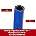 20Ft 6AN AN6 Push Lock Oil Gas Fuel Hose Blue + 10pcs 6AN Hose Fitting Kit Blue+Red