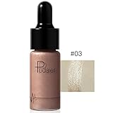 SMYTShop Face Glow Liquid Highlighter Waterproof Contour Make Up Glitter Brighten Shimmer Highlighters Makeup 12 Colors Available (12 Colors:C)