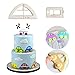 Farm Animals Cake Decorating Cutters - Cartoon Tractor/Car Cookie Cutter Set/Pig Sheep Cow/Biscuit Mold for DIY Baking Fondant Sugarcraft Pastry Cupcake Toppers
