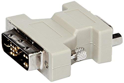 Max Value DVI-A Adaptor, HD15 Male to DVI-I Male, Beige