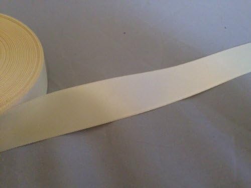 25mm Satin ribbon Cream in 5mtrs