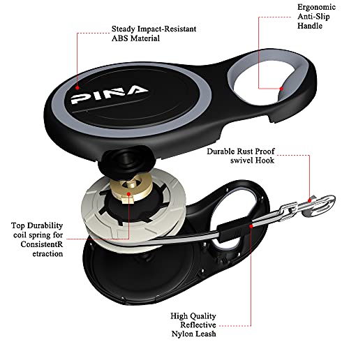 PINA Upgraded Retractable Dog Leash, Strong Anti-bite Nylon Tape,Heavy Duty Pet Walking Leash with Anti-Slip Handle,One… - Image 4