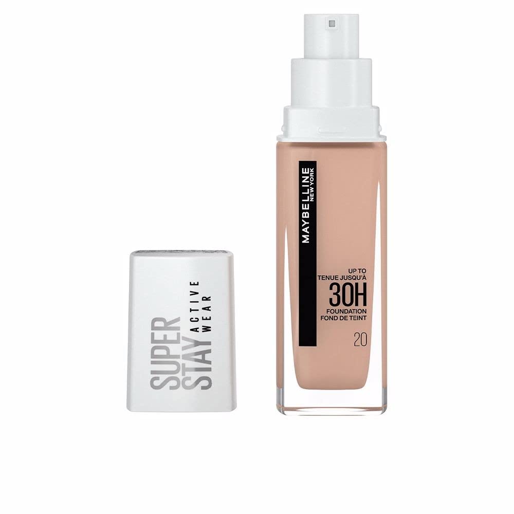Maybelline New York Superstay Active Wear Full Coverage 30 Hour Long-Lasting Liquid Foundation 20 Cameo