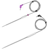2-Pack Upgraded Replacement Probe for Thermopro TP20 TP08S TP07 TP25 TP930 TP829 TP910 TP826,Ultra Accurate &amp; Fast Meat Temperature Probe for TP20 TP17 TP-27 TP08S TP17H TP06s TP16S TP09 TP28