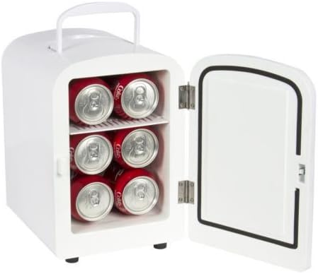 Portable Mini Fridge Cooler and Warmer Auto Car Boat Home Office AC & DC White