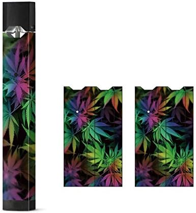 Compatible with Juul Skins,Original Sticker Decal for Pax Juul Skin Wraps(Wrap Only, Device is Not Included) Protective Sticker (Weed Leaf)