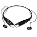 Iwoo Wireless Bluetooth OEM Universal Stereo Headset Headphone Neckband Earbud , Black