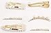 DeD 12Pcs Pearl Hair Clip For Women Pearl Wrapped Bobby Pin Hairpins Barrettes, Wedding Bridal Ornaments For Ladies(Gold)