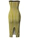 Women's Solid Or Pinstripe Off-Shoulder Crepe Tube Midi Dress