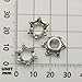 iloveDIYbeads 60pcs Mixed Antique Silver Bronze Gold 3D King Crown Loose Spacer Bead,Craft Supplies Crown Charms for Jewelry Making Accessory Findings (M264)