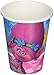 Amscan Trolls 9 oz Cups (8 Count), Multi colored, One Size