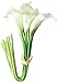 Calla Lily Bridal Wedding Bouquet 20 head Latex Real Touch Flower Bouquets KC51 White