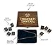 Whiskey Stones Set by Thorsen Tavern - 9 Granite Whiskey Chilling Stones, 1 Tongs set