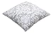TreeWool Damask Accent Spring Summer 18x18 Set of 2 Decorative Throw Pillow Covers 100% Cotton Home Decor Pillowcases for Sofa Couch (Silver Gray)