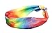 Hippie Wig Costume with Tie Dye Bandana 60s 70s Hippy Woodstock Festival Gear