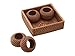 KOUBOO 1010006 Rattan Napkin Ring with Tray, Set of 4, 3