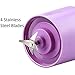 Electric USB Juicer Blender Portable Juicer Cup 380ml Water Bottle Juicer Machine with 6 Blades, 2000mAh Rechargable Battery (Purple)