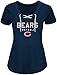 NFL Women's Short Sleeve V-Neck Synthetic Lace Up Tee