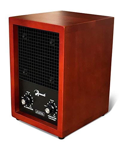 Mammoth Ion and Ozone Generator 3000 mg/hour, Adjustable up to 3,500 SqFt Ionizer & Deodorizer Ozone Odor Eliminator- Ozone Machine Wooden Design Ideal for Dust, Pollen, Pets & Smoke Smell
