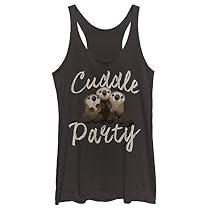 Finding Dory Otter Cuddle Party Womens Graphic Racerback Tank