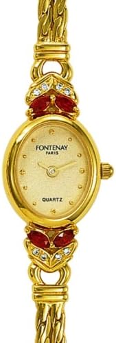 JewelryWe Montre à Quartz Ovale Pour Femme - Affichage Analogique Doré - Extensible - En Acier Inoxydable - Bracelet élastique, Doré, Adult, Bracelet