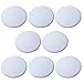 Outus Door Knob Wall Protector Shield Plates Round White Self Adhesive Wall Guards Stopper Door Handle Bumper Rubber Stop, 8 Pieces (3.15 Inch)