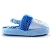 Frozen Girls Scuff Slippers (L (9/10) M US Toddler, Elsa & Anna Blue)