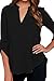 Chase Secret Womens Casual Shirt Tops Plus Size Blouse Clothing X-Large Black
